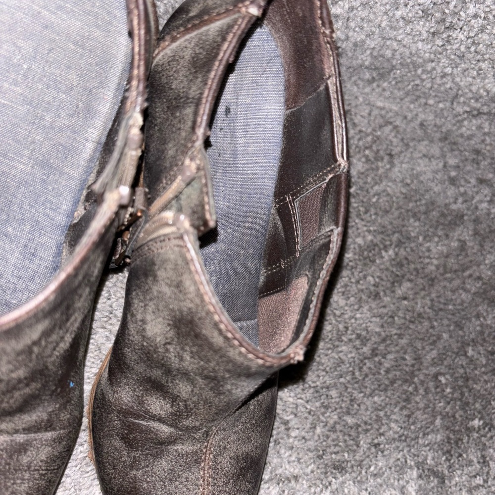Dr. Scholl's Dark Brown Leather Boots